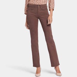 NYDJ Marilyn Straight Leg Jeans Size 10 Coffee Bean